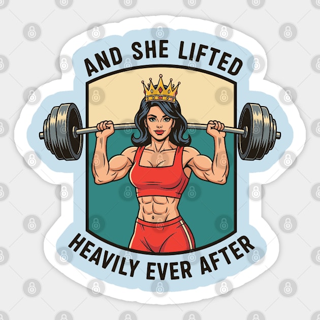 And She Lifted Happily Ever After Sticker by enrynz